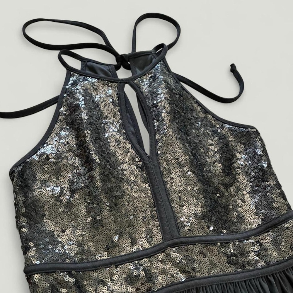 Morgan & Co. Formal Black Sequin Maxi Dress - Picture 3 of 6
